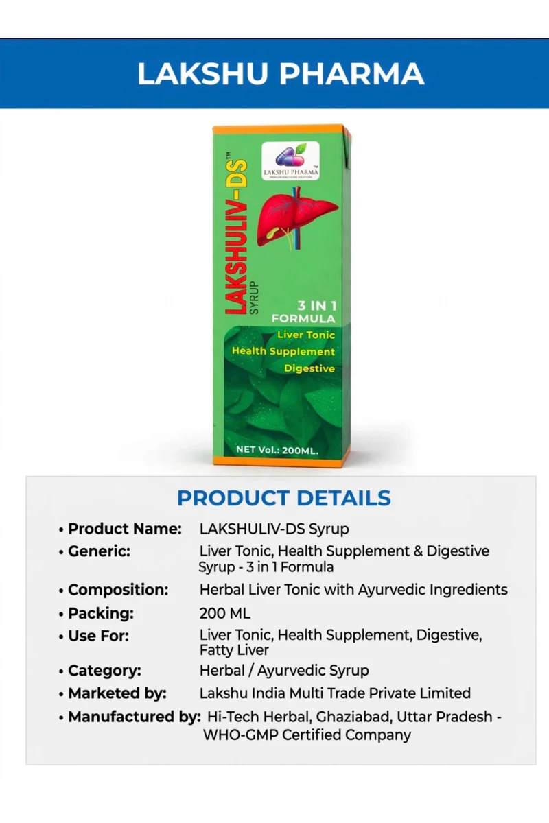 LAKSHULIV-DS Syrup catalogue page